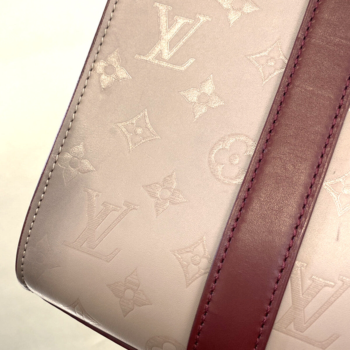 Louis Vuitton Very Tote Monogram Leather, BEIGE, LEATHER, Tote bag