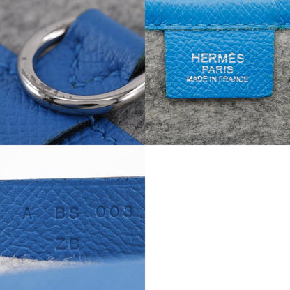 Hermes Toodoo Pouch Epsom and Wool, BLUE, WOOL, Clutche & pouche