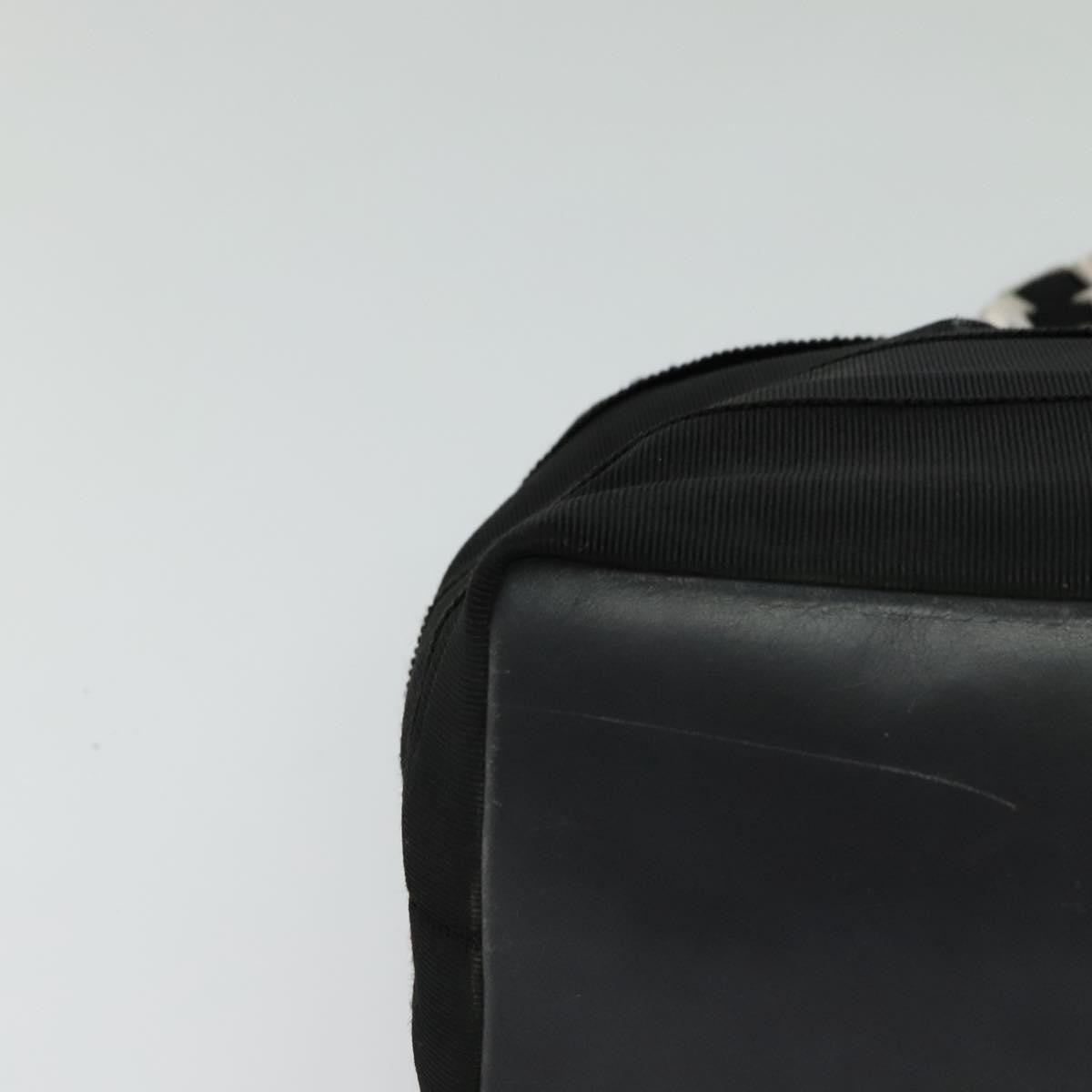 Salvatore Ferragamo Vala Shoulder Bag Canvas, BLACK, CANVAS, Shoulder bag