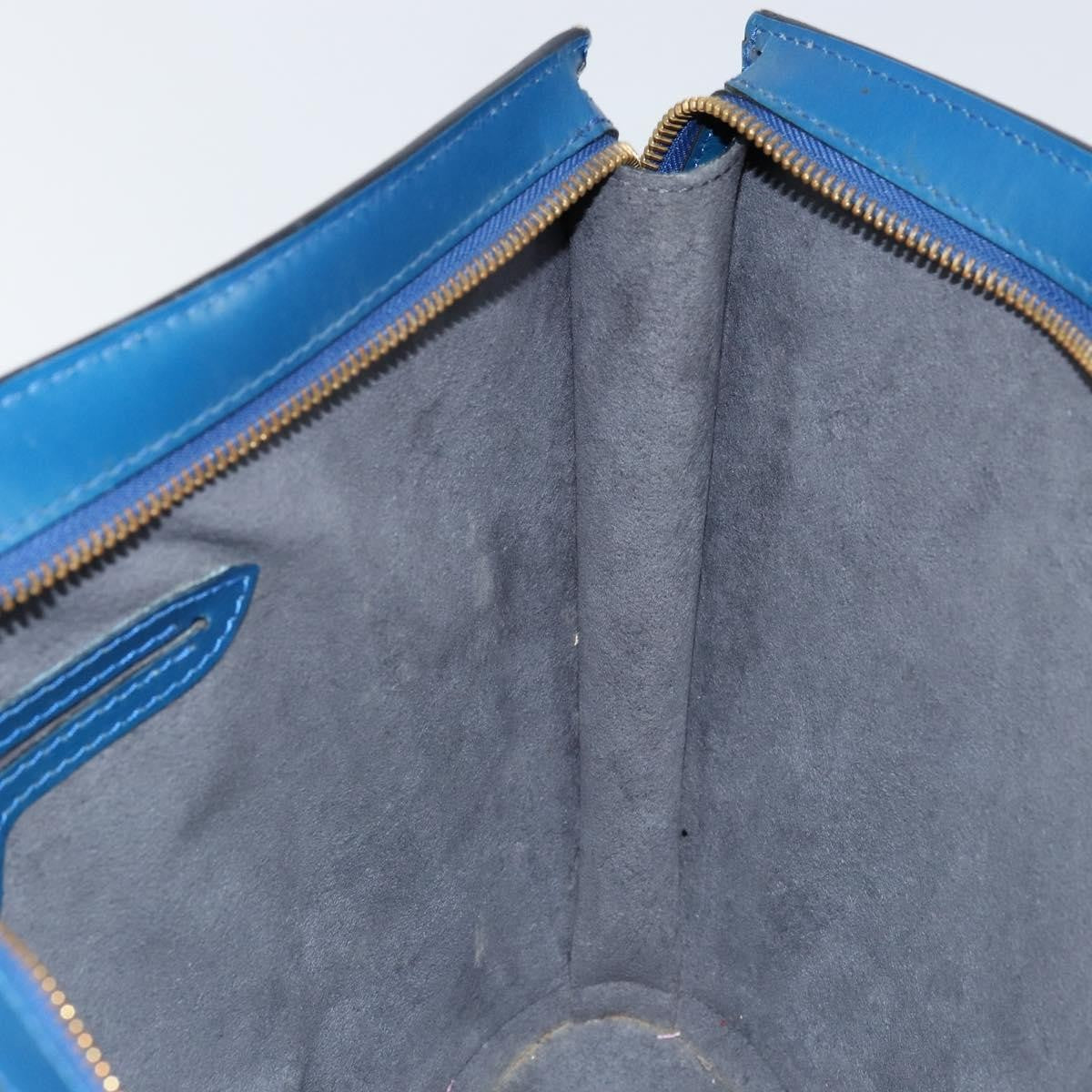 Louis Vuitton Saint Jacques Handbag Epi Leather, BLUE, LEATHER, Handbag