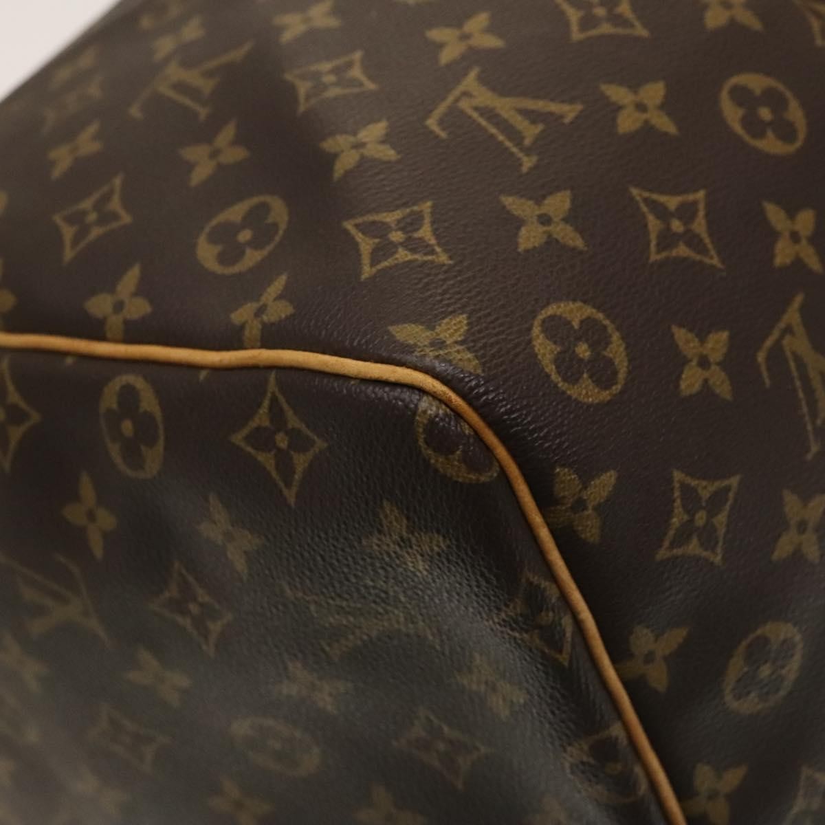 Louis Vuitton Keepall Bag Monogram Canvas, BROWN, CANVAS, Travel bag