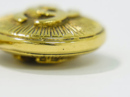 Chanel Vintage Medallion Necklace Metal, GOLD, GOLD_PLATED, Necklace