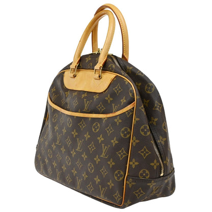 Louis Vuitton Deauville Handbag Monogram Canvas, BROWN, CANVAS, Handbag