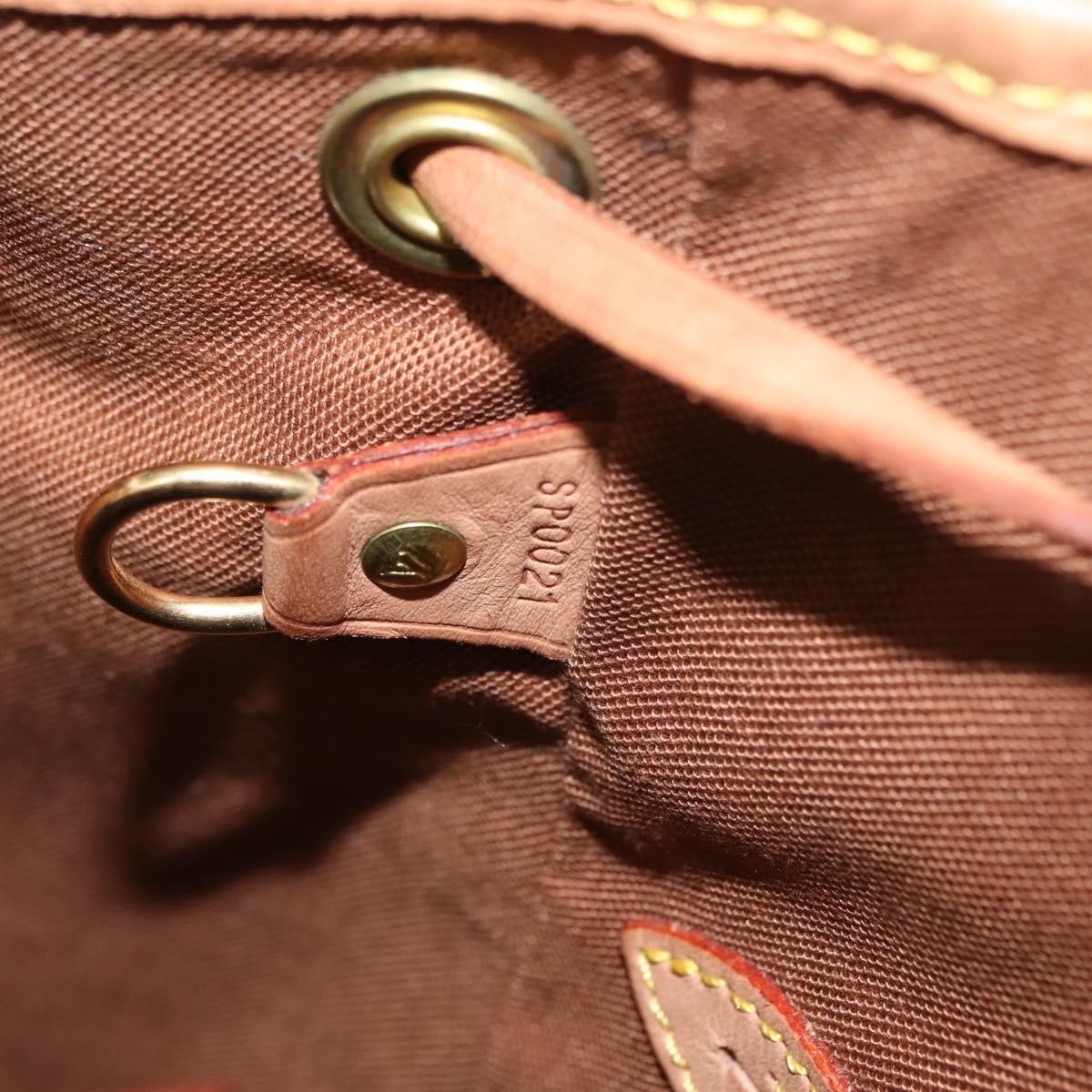 Louis Vuitton Vintage Montsouris Backpack Monogram Canvas, BROWN, CANVAS, Backpack