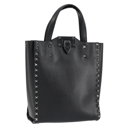 Valentino Garavani Rockstud Tote Rigid Leather, BLACK, LEATHER, Handbag