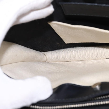 Balenciaga Navy Pochette Canvas and Leather, WHITE, CANVAS, Clutche & pouche