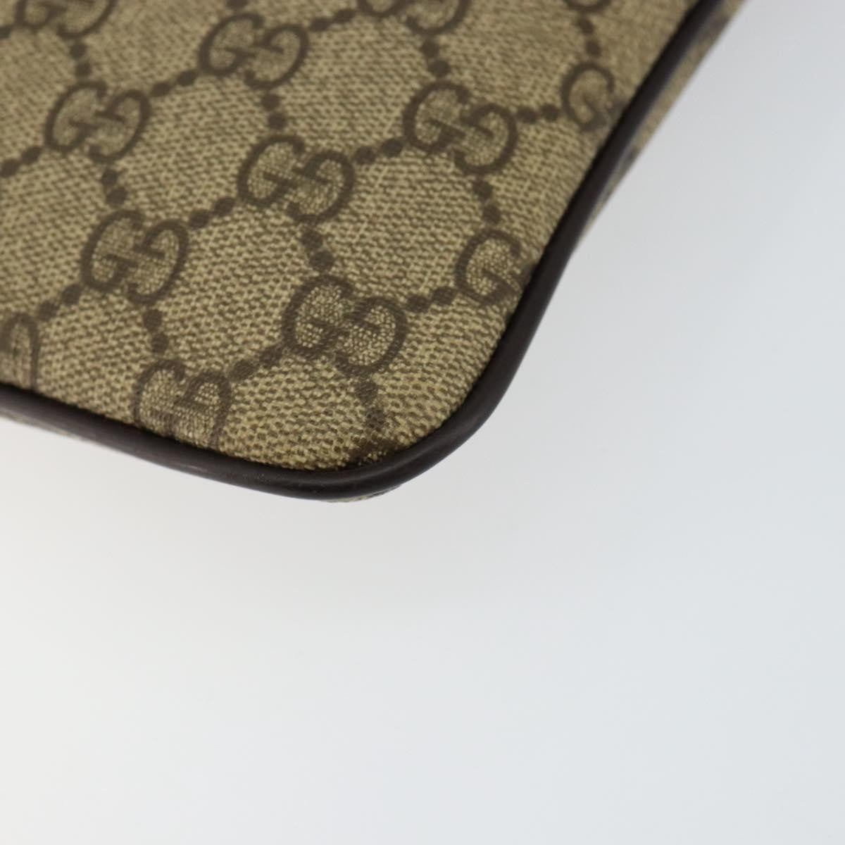 Gucci Flat Messenger Bag GG Canvas, BEIGE, CANVAS, Shoulder bag