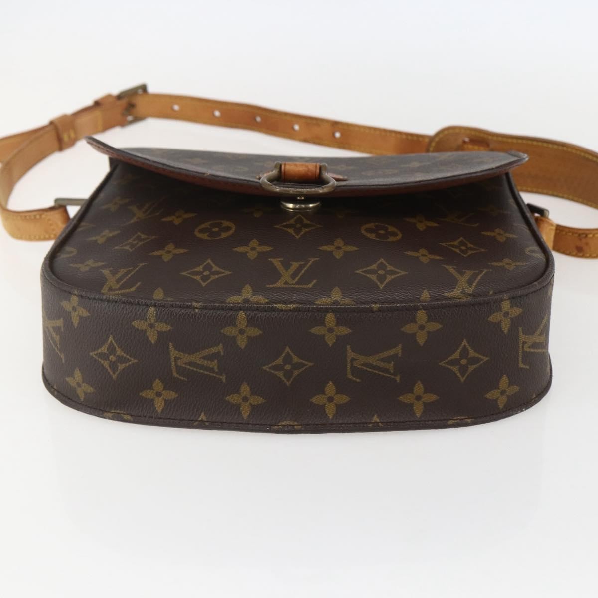 Louis Vuitton Saint Cloud Handbag Monogram Canvas, BROWN, CANVAS, Shoulder bag