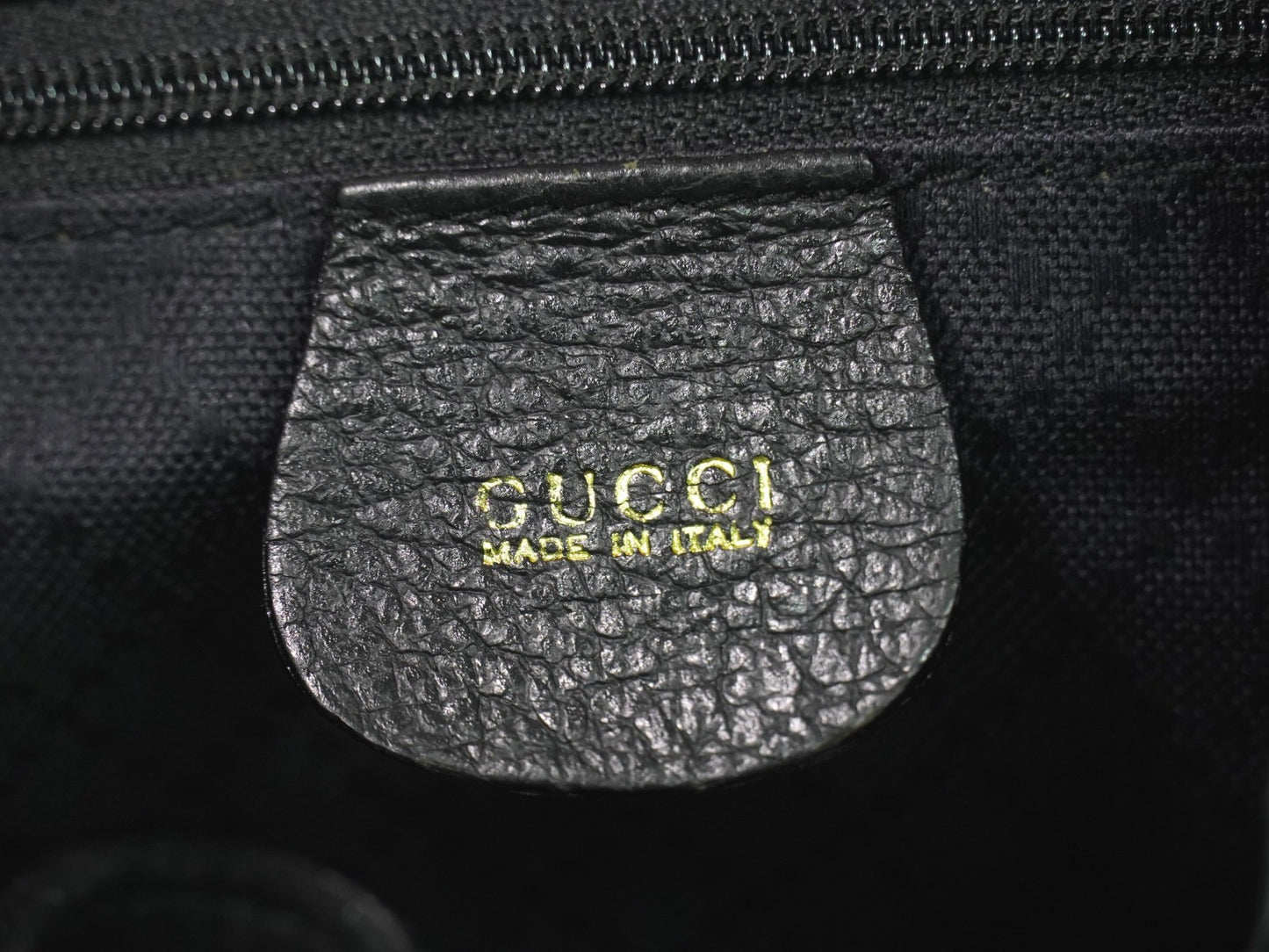 Gucci Vintage Bamboo Backpack Suede, BLACK, SUEDE, Backpack