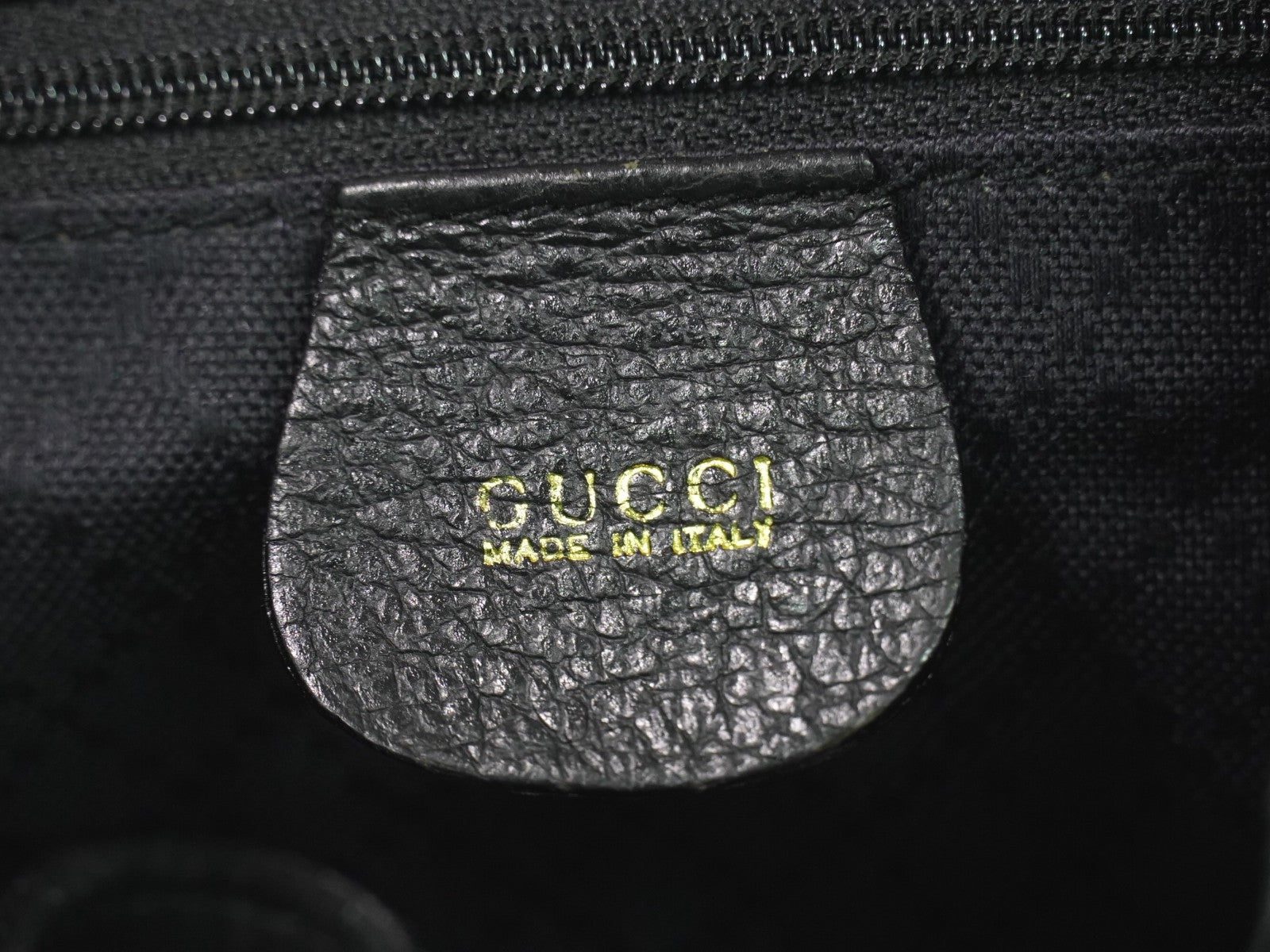 Gucci Vintage Bamboo Backpack Suede, BLACK, SUEDE, Backpack