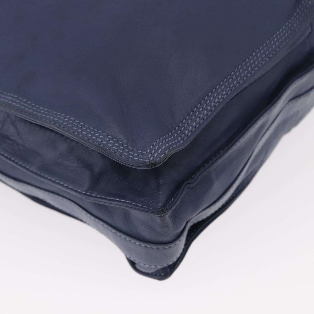 Loewe Flamenco Bag Leather, BLUE, LEATHER, Shoulder bag