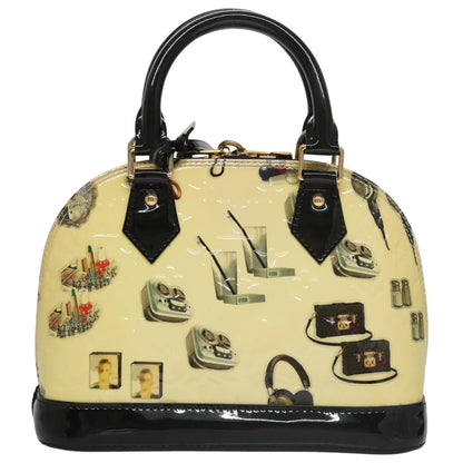 Louis Vuitton Alma Handbag Limited Edition Stickers Monogram Vernis, MULTICOLOUR, PATENT_LEATHER, Handbag
