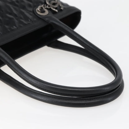 Chanel CC Charm Zip Tote Quilted Coated Canvas, BLACK, CANVAS, Tote bag