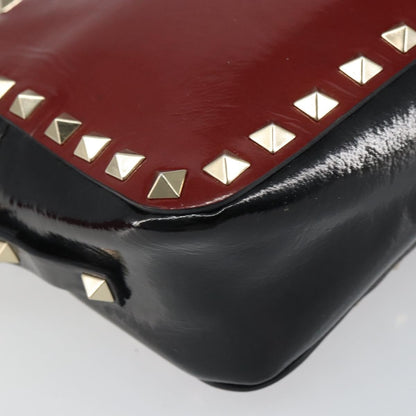 Valentino Garavani Rockstud Chain Camera Crossbody Bag Patent leather, RED, PATENT_LEATHER, Clutche & pouche