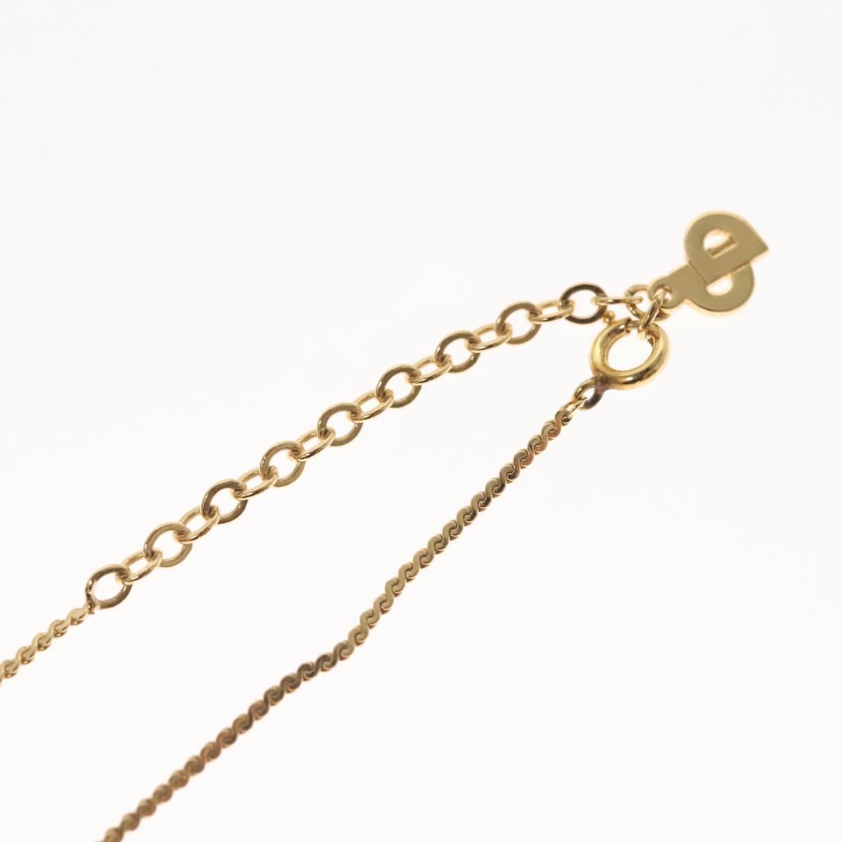 Christian Dior CD Pendant Necklace Gold-plated, GOLD, METAL, Necklace