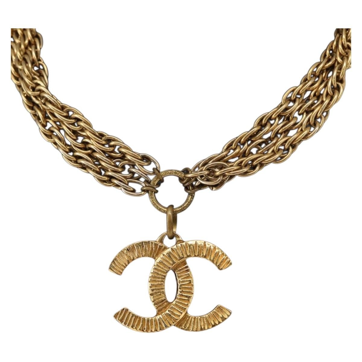 Chanel CC Necklace Metal, GOLD, METAL, Necklace