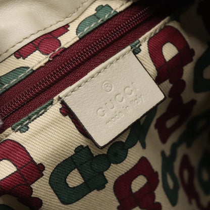 Gucci D Ring Hobo Guccissima Leather, WHITE, LEATHER, Handbag
