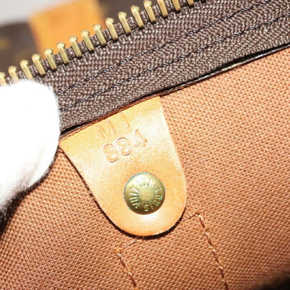 Louis Vuitton Keepall Bag Monogram Canvas, BROWN, CANVAS, Travel bag
