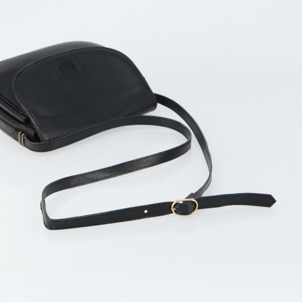 Burberry Vintage Shoulder Bag Leather, BLACK, LEATHER, Shoulder bag