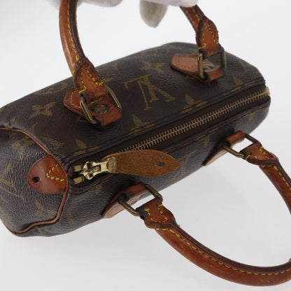 Louis Vuitton Speedy Mini HL Handbag Monogram Canvas, BROWN, CANVAS, Handbag
