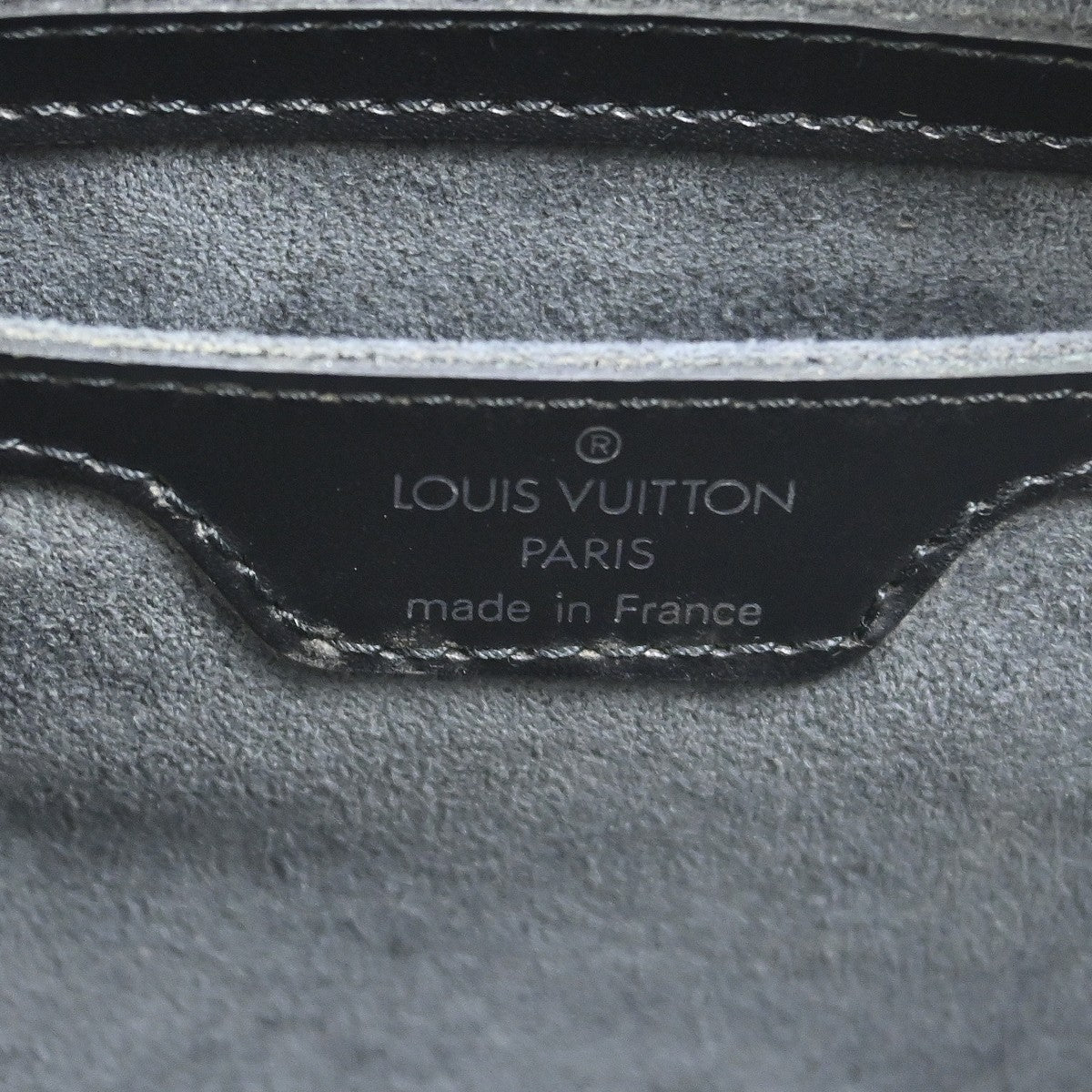 Louis Vuitton Soufflot Handbag Epi Leather, Black, Leather, Handbag