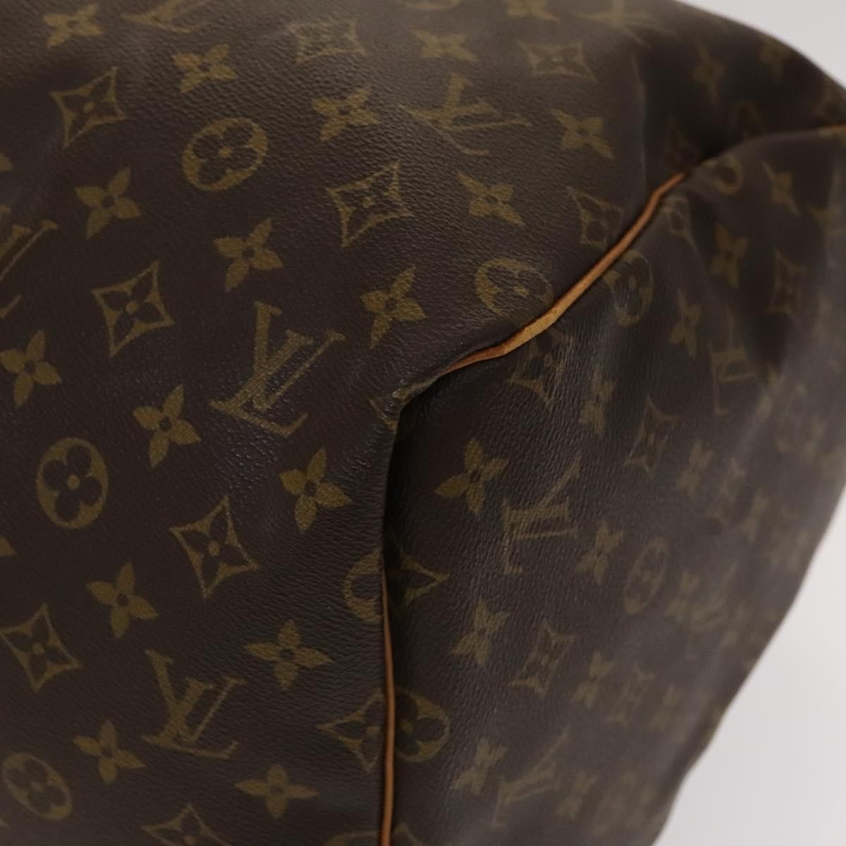 Louis Vuitton Keepall Bag Monogram Canvas, BROWN, CANVAS, Travel bag