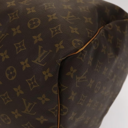 Louis Vuitton Keepall Bag Monogram Canvas, BROWN, CANVAS, Travel bag