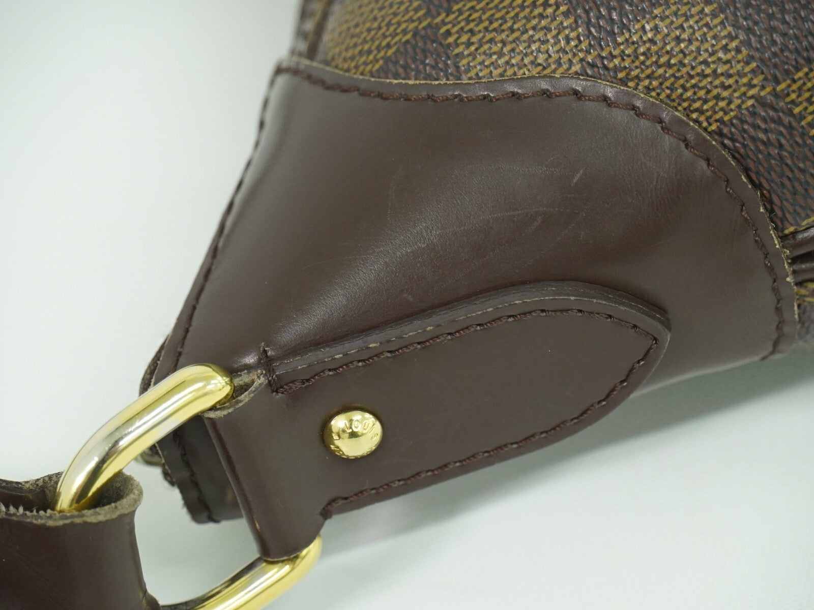 Louis Vuitton Thames Handbag Damier, BROWN, CANVAS, Handbag