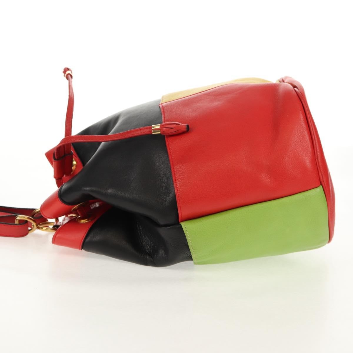 Celine Vintage Bucket Bag Leather, MULTICOLOUR, LEATHER, Shoulder bag