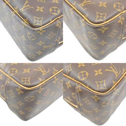 Louis Vuitton Deauville Handbag Monogram Canvas, BROWN, CANVAS, Handbag