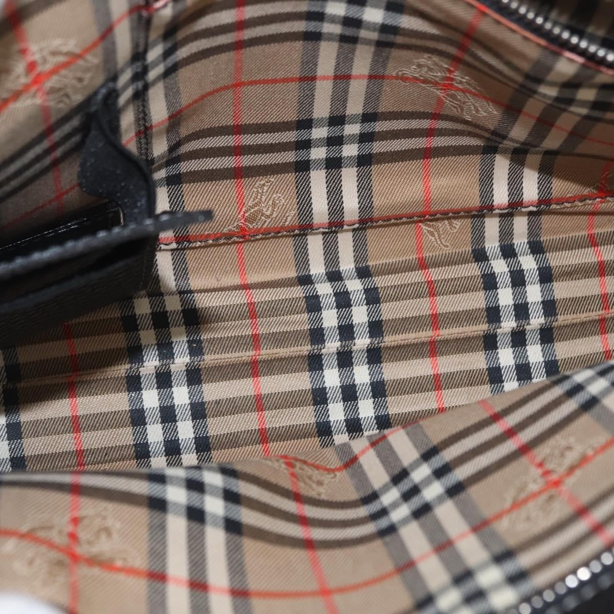 Burberry Zip Clutch Leather, BLACK, LEATHER, Clutche & pouche