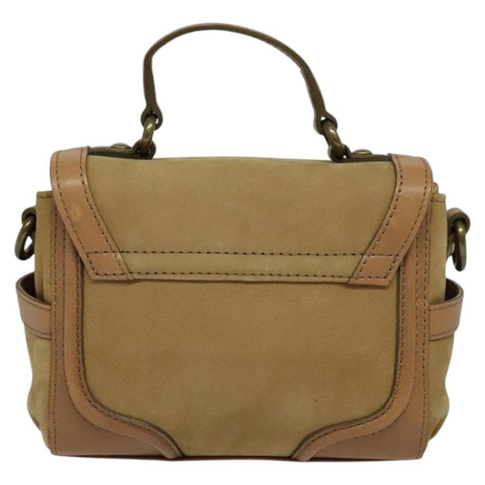 Burberry Blue Label Handbag Suede, BEIGE, SUEDE, Handbag