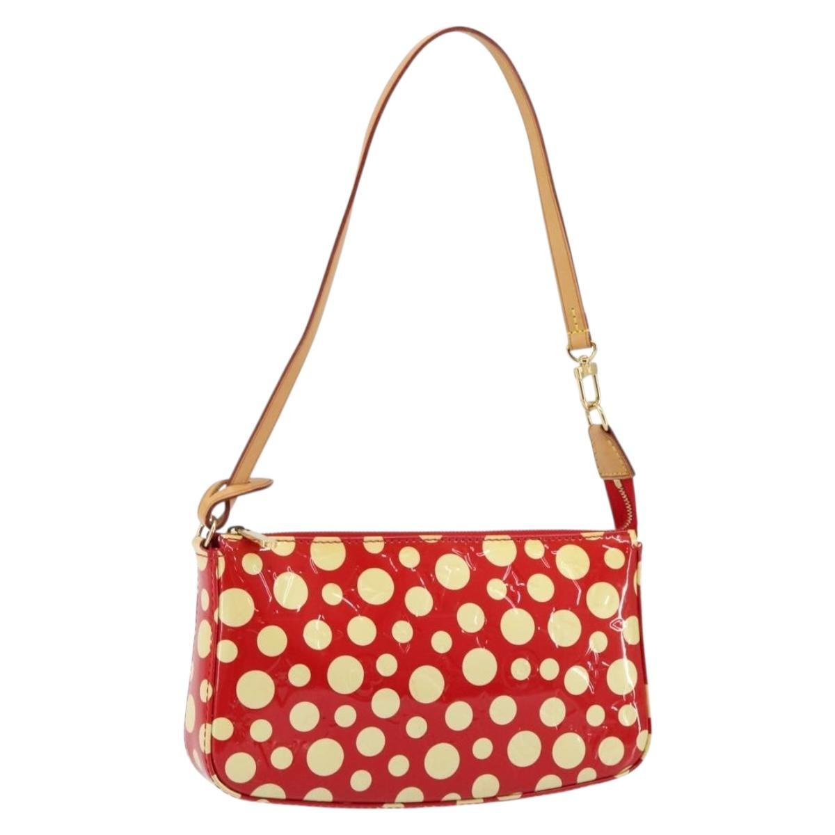 Louis Vuitton Pochette Accessoires Yayoi Kusama Painted Dots Monogram vernis, RED, PATENT_LEATHER, Clutche & pouche