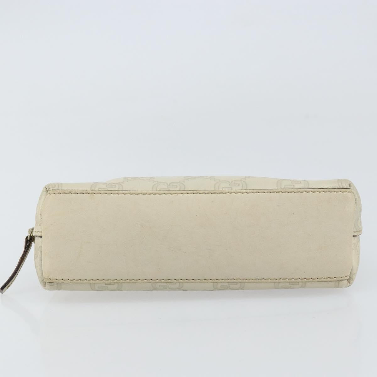 Gucci Cosmetic Pouch Guccissima Leather, BEIGE, CANVAS, Clutche & pouche