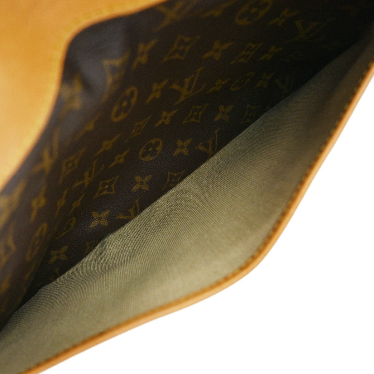 Louis Vuitton Deauville Handbag Monogram Canvas, BROWN, LEATHER, Handbag