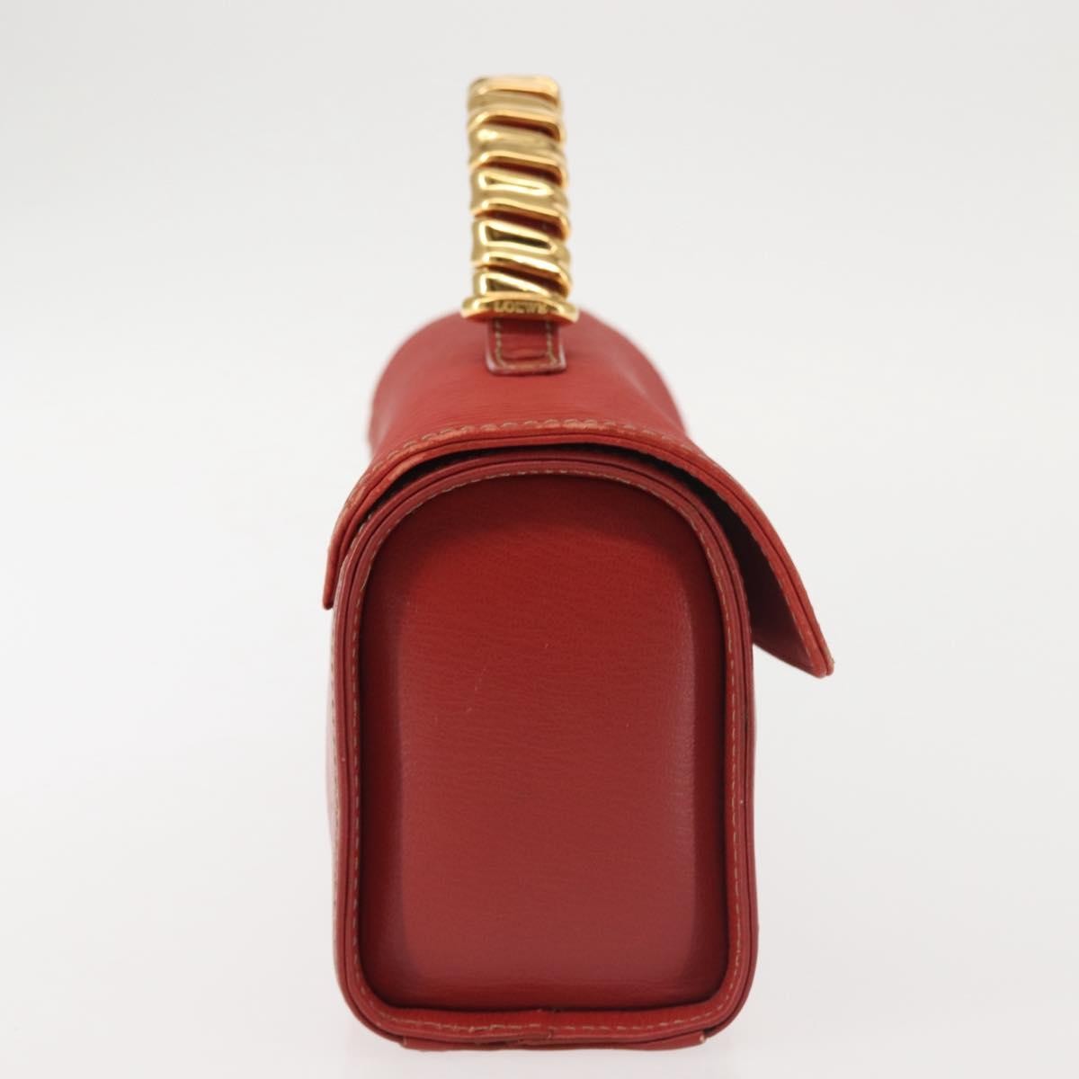 Loewe Vintage Velazquez Top Handle Bag Leather, RED, LEATHER, Handbag