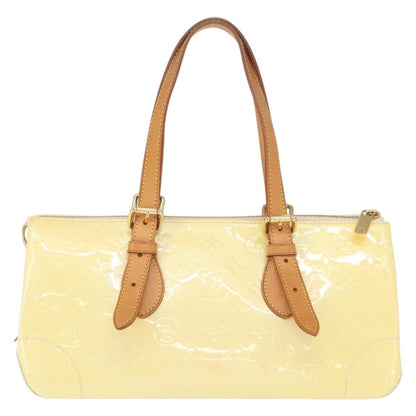 Louis Vuitton Rosewood Avenue Handbag Monogram Vernis, BEIGE, PATENT_LEATHER, Handbag
