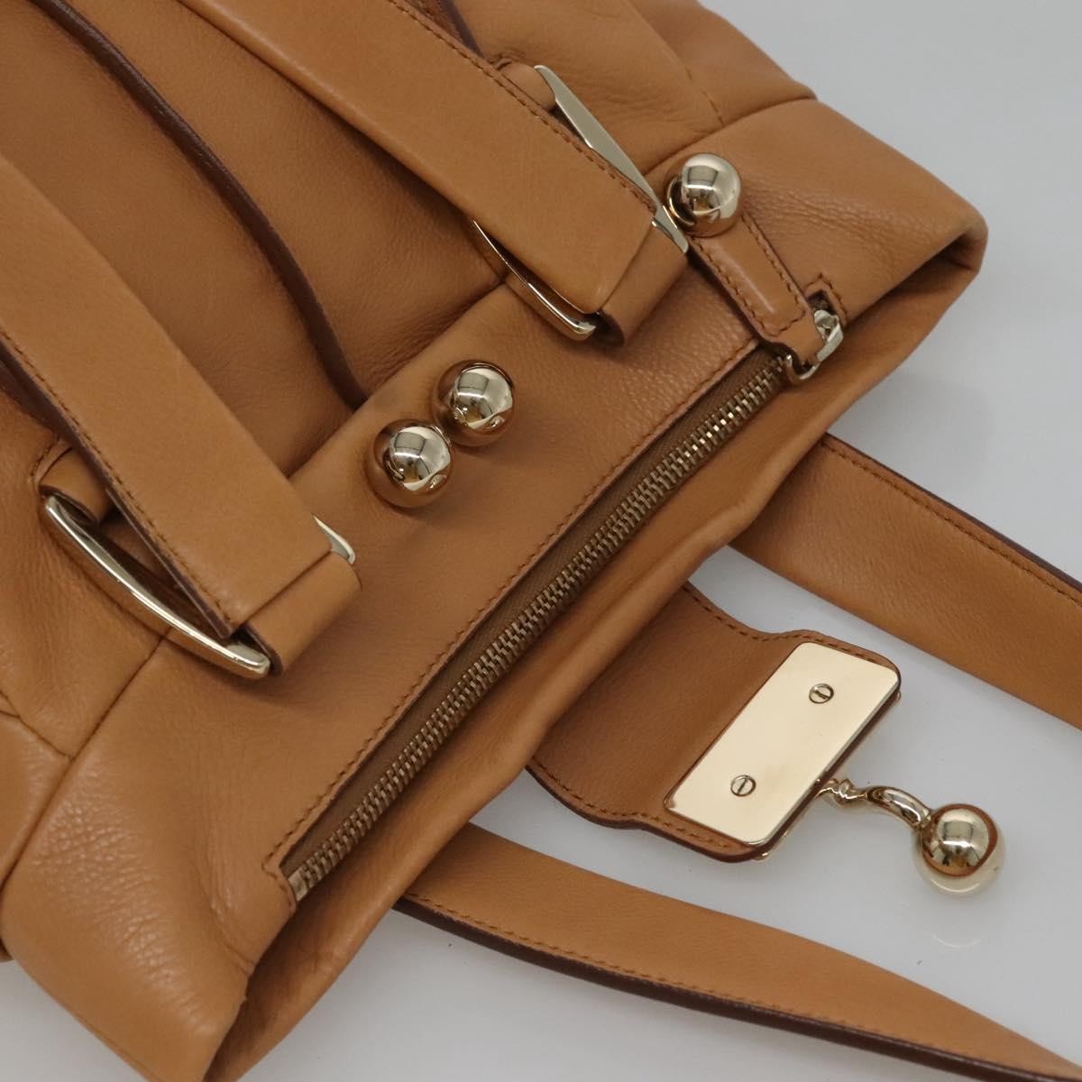 Celine Handbag Leather, BEIGE, LEATHER, Handbag