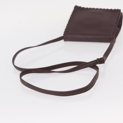 Saint Laurent Vintage Shoulder Bag Leather, PURPLE, LEATHER, Shoulder bag