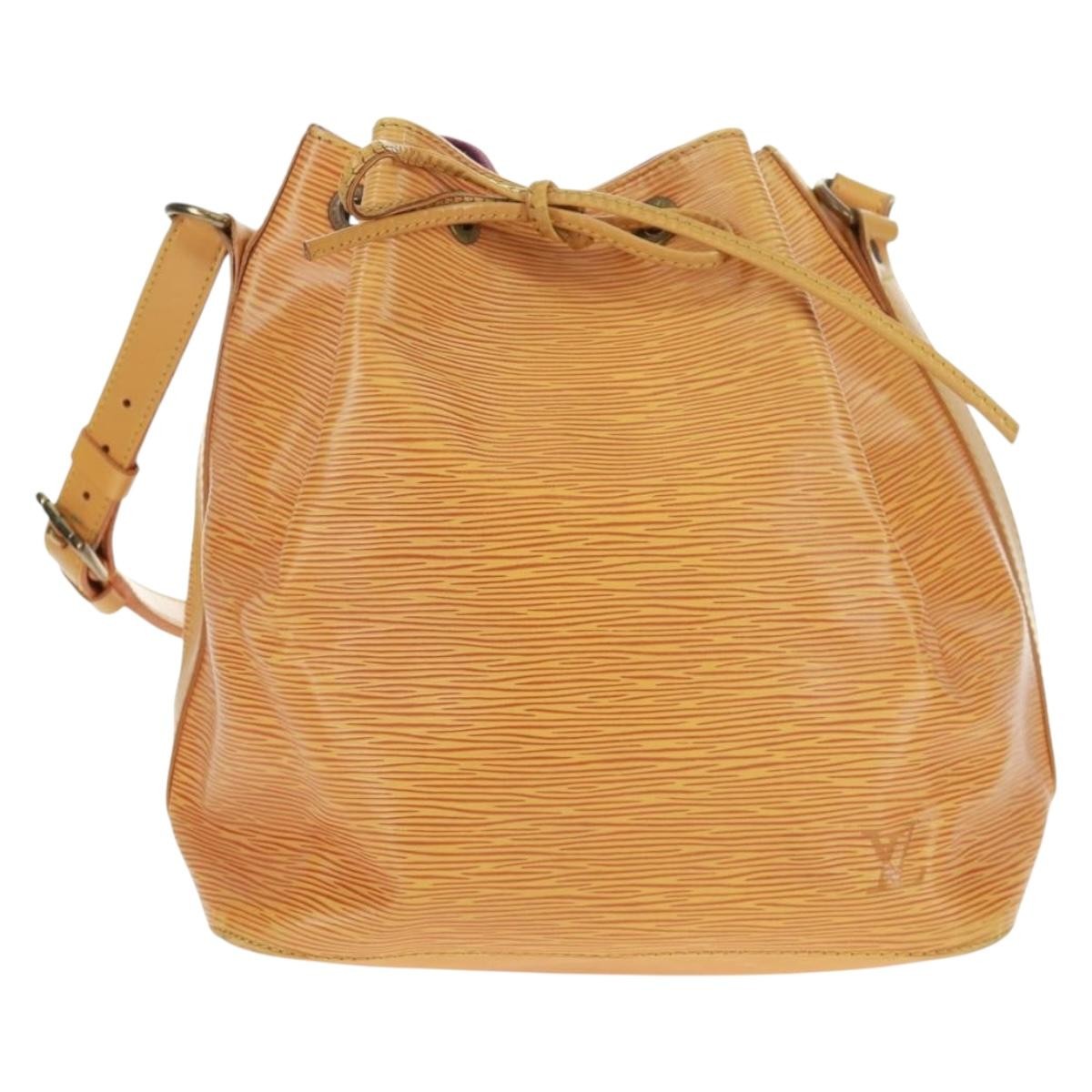 Louis Vuitton Petit Noe Handbag Epi Leather, YELLOW, LEATHER, Shoulder bag