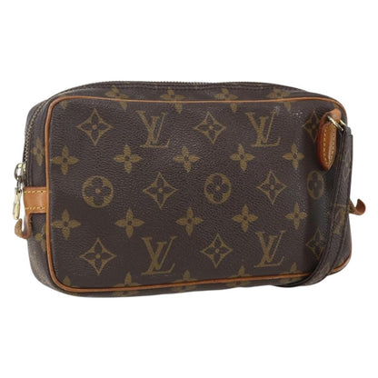 Louis Vuitton Pochette Marly Bandouliere Bag Monogram Canvas, BROWN, CANVAS, Clutche & pouche