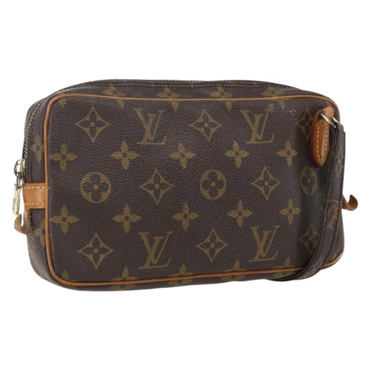 Louis Vuitton Pochette Marly Bandouliere Bag Monogram Canvas, BROWN, CANVAS, Clutche & pouche