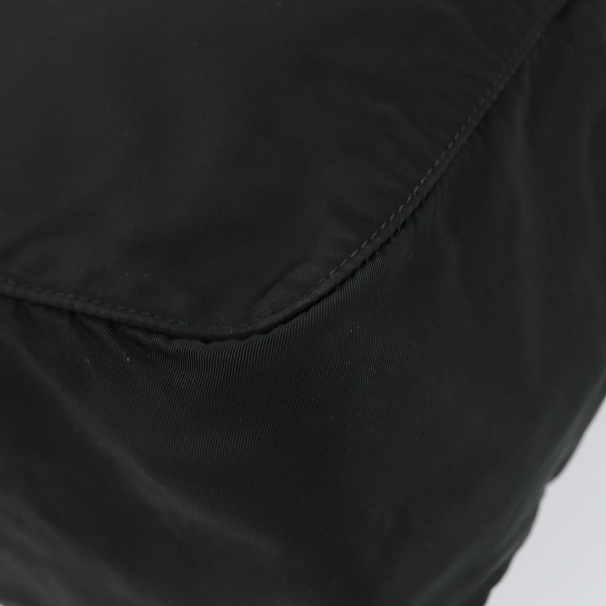 Prada Vintage Zip Handbag Tessuto, BLACK, NYLON, Handbag