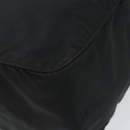 Prada Vintage Zip Handbag Tessuto, BLACK, NYLON, Handbag