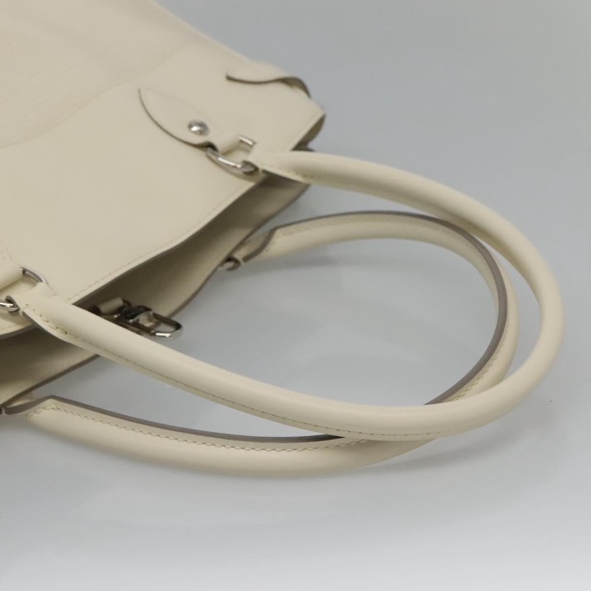 Louis Vuitton Passy Tote Epi Leather, WHITE, LEATHER, Tote bag