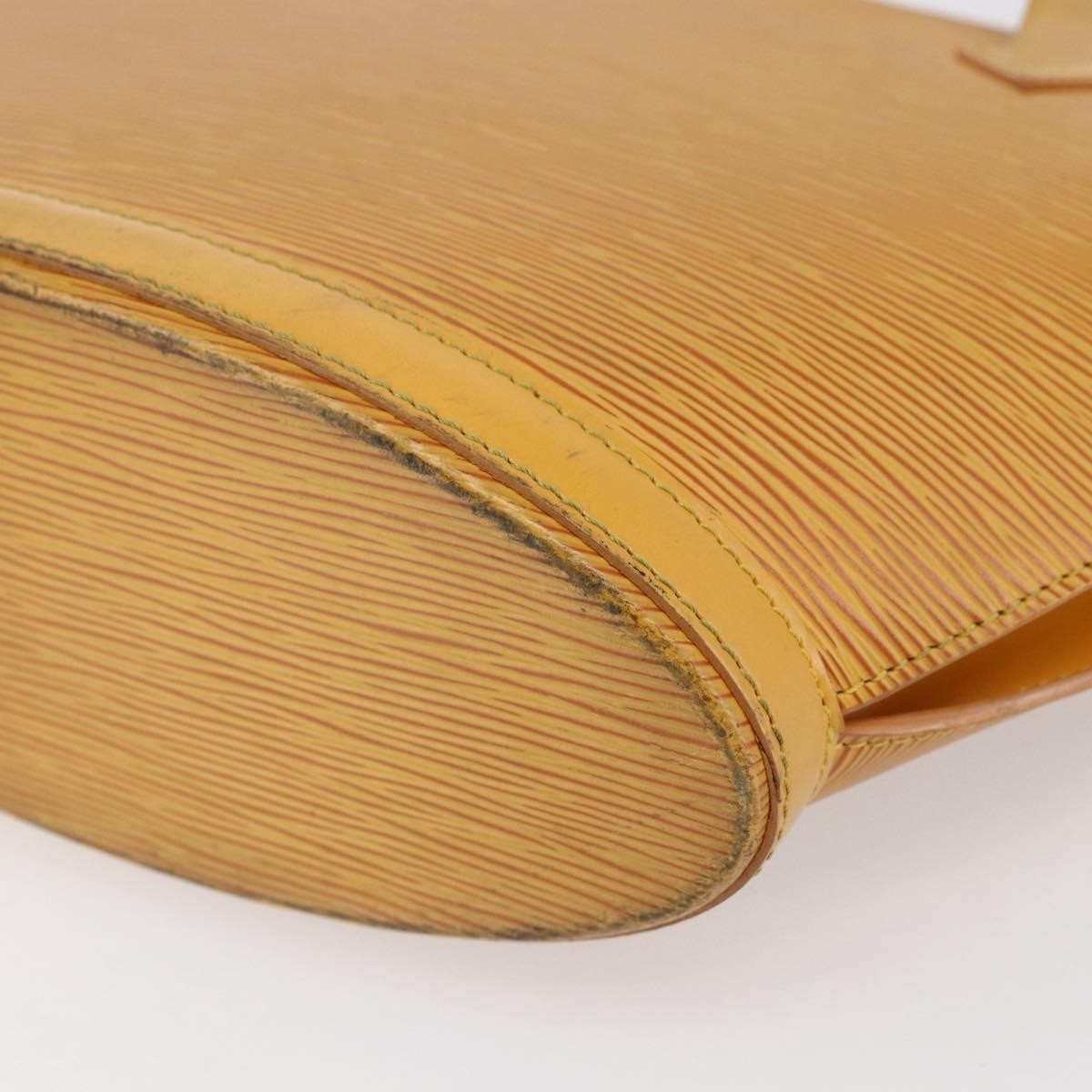 Louis Vuitton Saint Jacques Handbag Epi Leather, YELLOW, LEATHER, Handbag