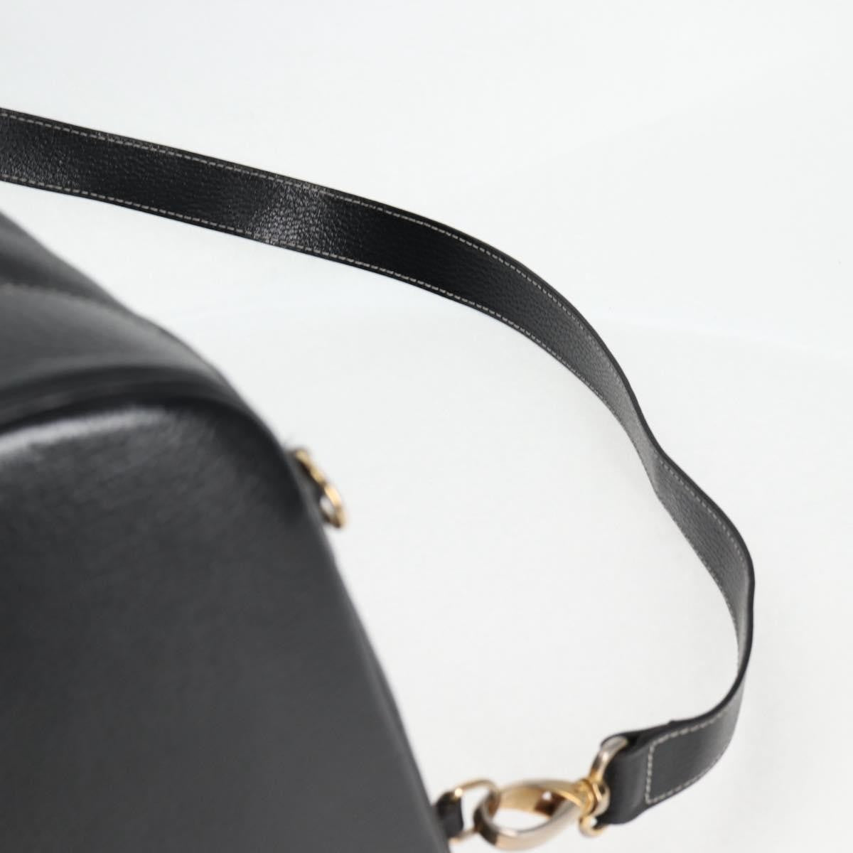 Hermes HERMES Shoulder Bag Leather, BLACK, LEATHER, Shoulder bag
