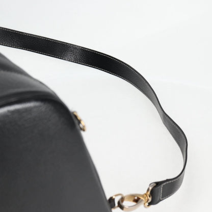 Hermes HERMES Shoulder Bag Leather, BLACK, LEATHER, Shoulder bag