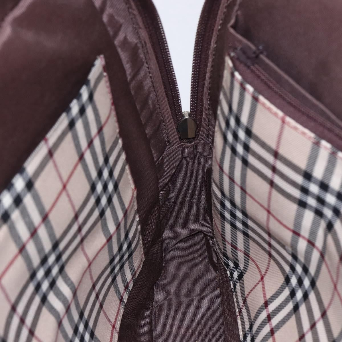 Burberry Vintage Handbag Leather, BROWN, LEATHER, Handbag