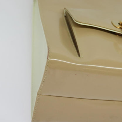 Salvatore Ferragamo Gancini handbag Patent leather, BEIGE, PATENT_LEATHER, Handbag